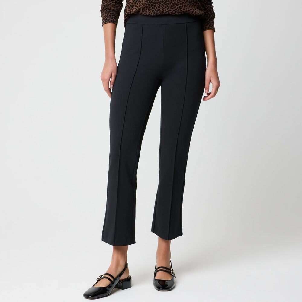 J.Crew Factory Ponte Cropped Pull-On Pant Black Size 4 NWT